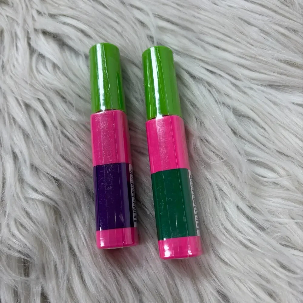 NEW - LOT 2 - Maybelline Great Lash Colored Mascara - Go Go Green Pop of Purple